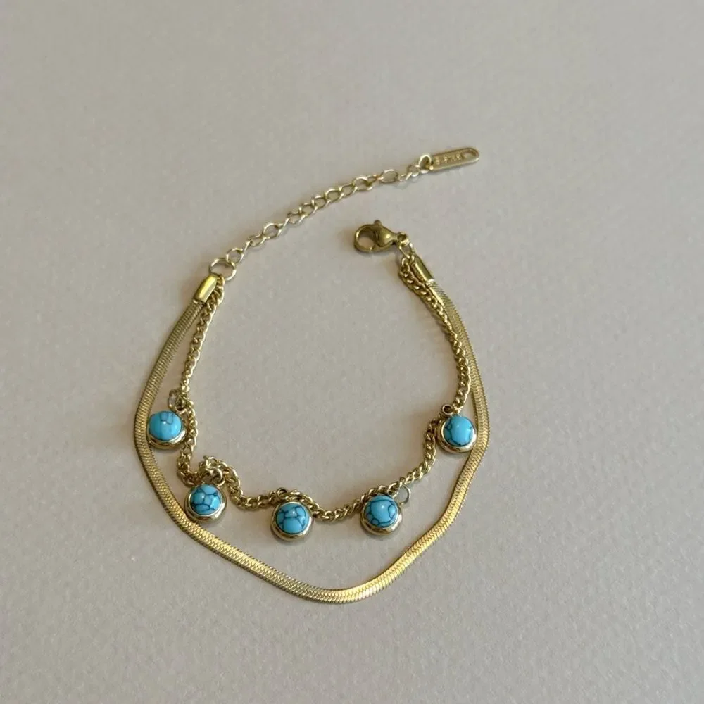 Turquoise Charm Bracelet #1510